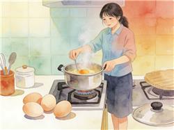 水彩画:博主分享煮蛋秘诀被封“蛋神”