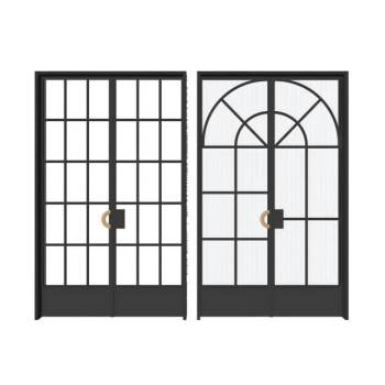 法式门玻璃门su模型 SU模型下载