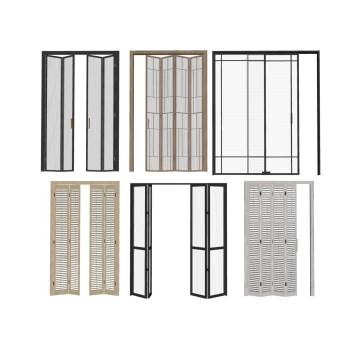 折叠门移门su模型 SU模型下载