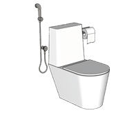 [浴室]马桶厕纸卷筒纸su模型