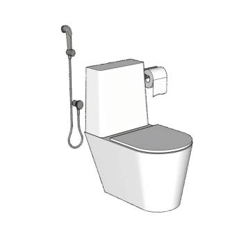 马桶厕纸卷筒纸su模型 SU模型下载