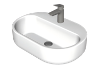 [浴室]椭圆形台上盆台盆su模型