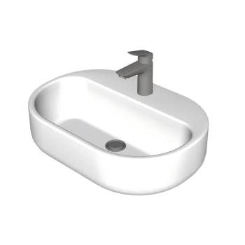 椭圆形台上盆台盆su模型 SU模型下载