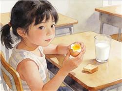 水彩画:一天到底吃几个鸡蛋最健康