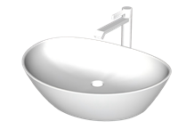 [浴室]简约风格的台上盆洗手池su模型