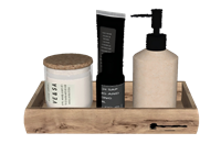 [浴室]沐浴露洗面奶托盘su模型