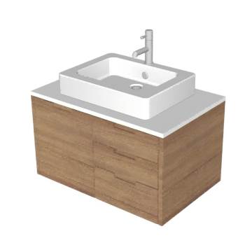 浴室柜台上盆su模型 SU模型下载