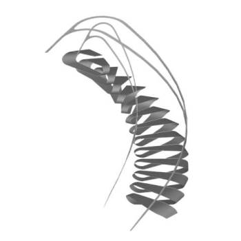 室内装饰性螺旋楼梯su模型 - SU模型免费下载_sketchup模型