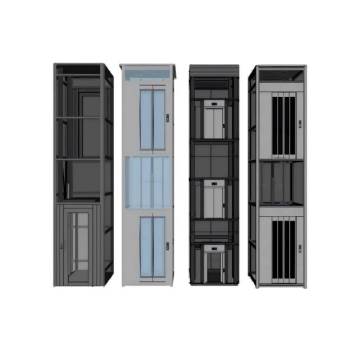 观光电梯轿厢su模型 SU模型下载