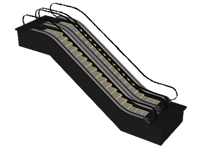 [楼梯]自动扶梯su模型