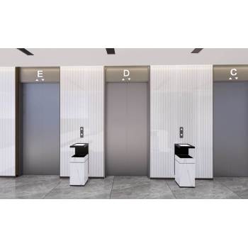 电梯厅电梯间su模型 - SU模型免费下载_sketchup模型