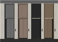 [楼梯]电梯门电梯厅su模型