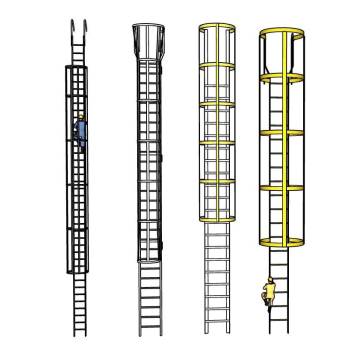 安全护笼垂直爬梯su模型 - SU模型免费下载_sketchup模型