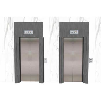 电梯门电梯按钮su模型 - SU模型免费下载_sketchup模型