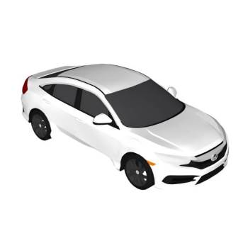 本田思域汽车su模型 SU模型下载