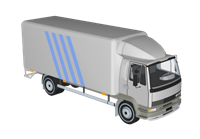 [交通]达夫厢式货车su模型