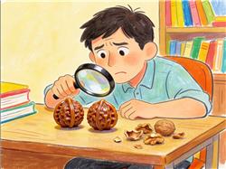 水彩画:男子盘四年的文玩核桃竟是塑料制品