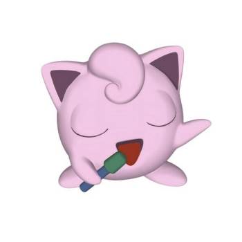 卡通唱歌手办IP摆件su模型 SU模型下载