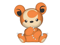 [装饰]儿童玩具手办小熊IP模型