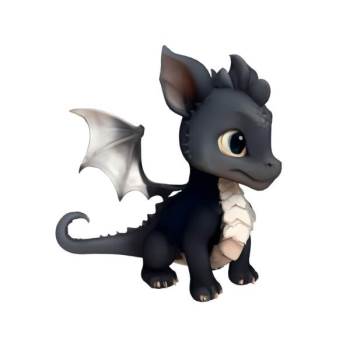 3D卡通黑色小龙角色模型动物SU模型 - SU模型免费下载_sketchup模型