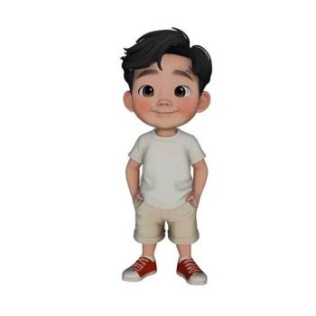 卡通小男孩su模型 - SU模型免费下载_sketchup模型