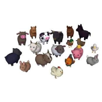 家禽动物鸡鸭牛羊su模型 - SU模型免费下载_sketchup模型