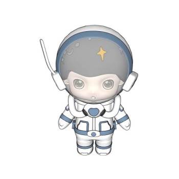卡通太空人手办su模型 SU模型下载