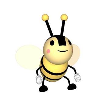 儿童卡通小蜜蜂su模型 SU模型下载