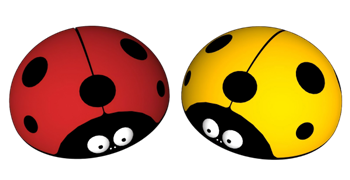 [装饰]儿童卡通七星瓢虫su模型