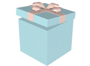 [装饰]蓝色的礼盒装饰su模型