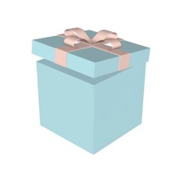 蓝色的礼盒装饰su模型 SU模型下载