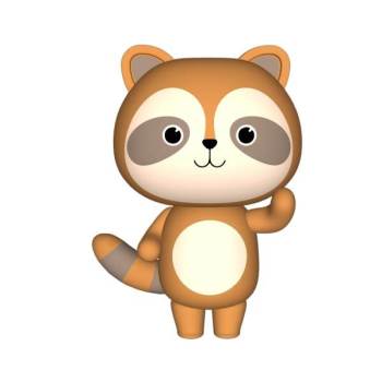 浣熊手办摆件su模型 - SU模型免费下载_sketchup模型