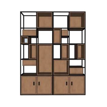 现代风格置物架su模型 SU模型下载