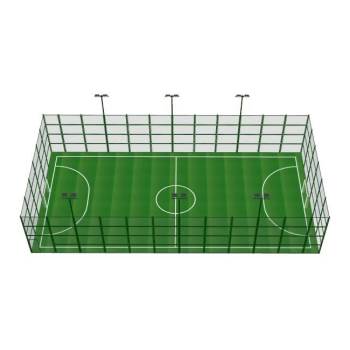 铁丝网五人制足球场su模型 SU模型下载