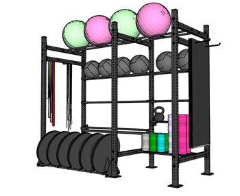 [体育]健身器材收纳架 su模型素材