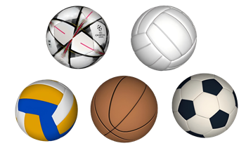 [体育]足球 篮球 排球 SU模型网