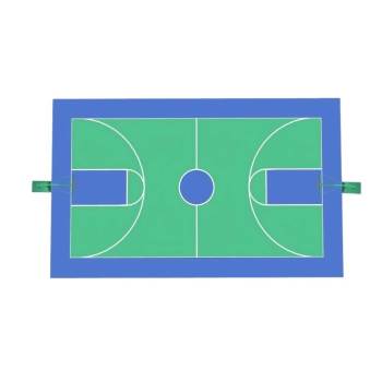 标准篮球场篮球架体育SU模型 SU模型下载