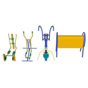 老年户外健身器材体育SU模型 SU模型下载