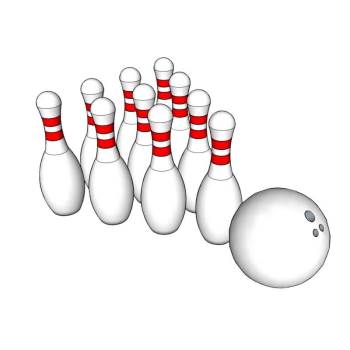 保龄球体育SU模型 SU模型下载