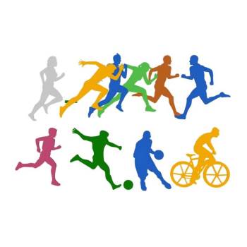 体育运动剪影人物体育SU模型 SU模型下载