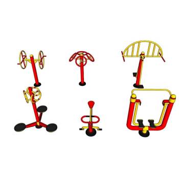 户外健身器材组合体育SU模型 SU模型下载