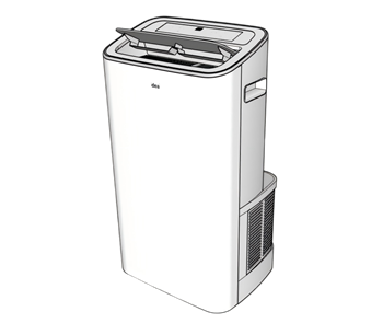 [家电]空调扇 草图大师模型素材