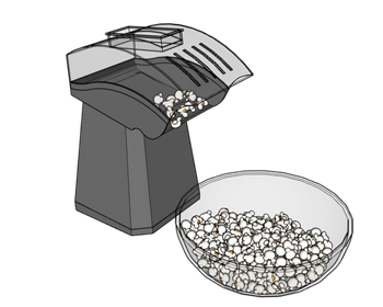 [家电]爆米花机 SU模型素材库免费