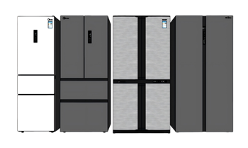 [家电]四款立式冰箱 草图大师模型下载