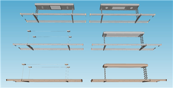 [家电]升降电动晾衣架 免费SU模型