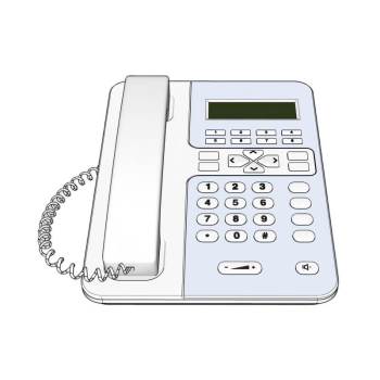 座机固定电话家电SU模型 - SU模型免费下载_sketchup模型