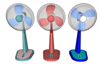[家电]落地扇电风扇 SU模型免费素材