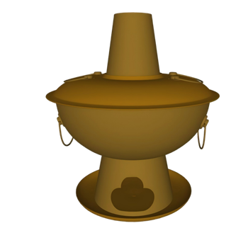 [其他]炭火锅酒精炉 草图大师模型