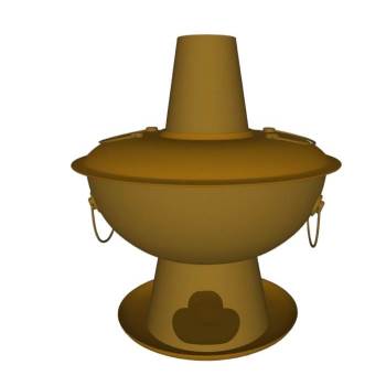 炭火锅酒精炉 SU模型下载