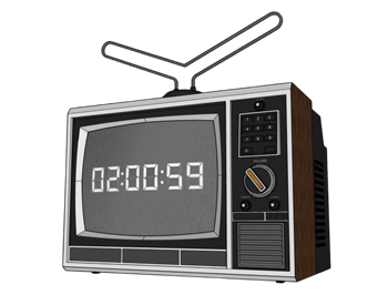 [家电]怀旧黑白电视机 SU模型免费库